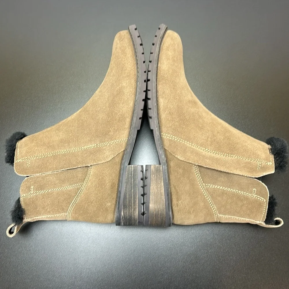 EMU Australia Suede Pioneer Chelsea Ankle Boots Size 8 Waterproof Merino‎ Wool